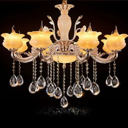 Jade Crystal Pendant lamp Villa Hotel 8