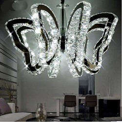 Butterfly Restaurant Lamp Modern Luxury LED Crystal Lamp