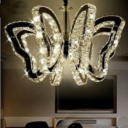 Butterfly Restaurant Lamp Modern Luxury LED Crystal Lamp