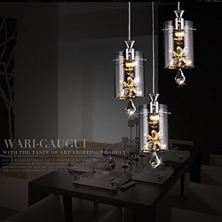 Modern/Contemporary Crystal Others Glass Pendant Lights Living Room / Bedroom / Dining Room / Study Room/Office