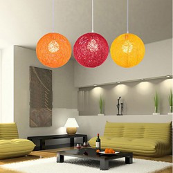 E27 220V15*15CM 5-10㎡CreativeAmerican Country Creative Cany Art Color Droplight And Spherical Shape Lamp Led Light