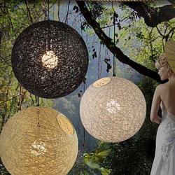 E27 220V15*15CM 5-10㎡CreativeAmerican Country Creative Cany Art Color Droplight And Spherical Shape Lamp Led Light