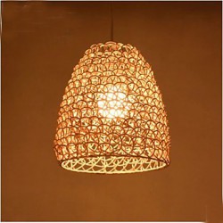  Retro Round Rattan Garden Balcony Lamp Shade Study