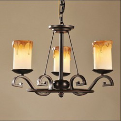  Study The living Room Antique Candle lamp Iron Chandelier
