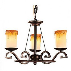  Study The living Room Antique Candle lamp Iron Chandelier