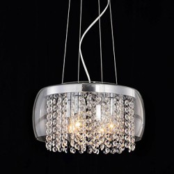 Max 60W Modern/Contemporary / Drum Crystal / Mini Style Painting Pendant Lights Living Room / Dining Room / Hallway