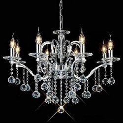 Elegant Crystal Chandelier with 8 Lights