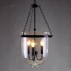 Circular Country Glass Pendant Lamp