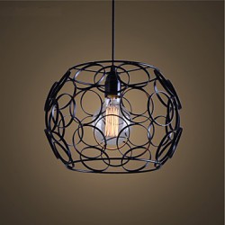 E27 220V 28*21CM 5-10㎡Creative Contracted Nordic, Wrought Iron Glass, Single Head Droplight Lamp Led Light