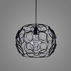 E27 220V 28*21CM 5-10㎡Creative Contracted Nordic, Wrought Iron Glass, Single Head Droplight Lamp Led Light