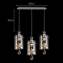 5W Modern/Contemporary Crystal Others Glass Pendant Lights Living Room / Bedroom / Dining Room / Study Room/Office