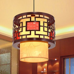 30*30CM Single Head Meals Chandeliers Archaize Restaurants Teahouse Small Droplight Lamp LED