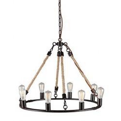 MAX:60W Vintage Mini Style Painting Metal Chandeliers Bedroom / Dining Room / Entry / Hallway