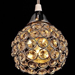 Max 40W Modern/Contemporary Crystal Electroplated Metal Pendant Lights Bedroom / Dining Room / Hallway