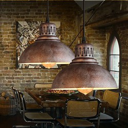 Retro Mini Style Painting Metal Pendant Lights Study Room/Office / Entry / Hallway / Outdoors