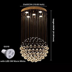3 Modern/Contemporary / Traditional/Classic / Rustic/Lodge / / Vintage / Country / Island Crystal / LED Electroplated Metal