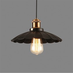 Unique Black Umbrella Vintage Wrought Iron Chandelier