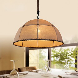 35CM Loft Industrial Wind Straightforward Linen American Country Creative Arts Droplight Lamp LED