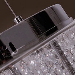 Artistic 6 - Light Crystal Pendant Lights with Glass Shade