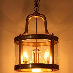 Pendant Lights Crystal / Mini Style Traditional/Classic Bedroom / Dining Room / Kitchen / Study Room/Office Metal