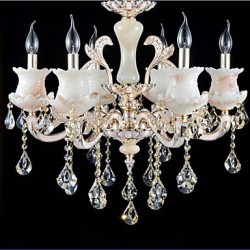 European Style Zinc Alloy Candle Crystal Pendant lamp