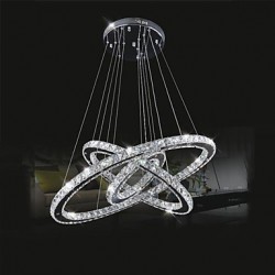 LED Ceiling Light Pendant Chandelier Light Lighting Fixtures with K9 Crystal LED Warm and LED Cool White D304050cm CE UL