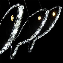 10W Modern/Contemporary Crystal Metal Pendant Lights Living Room