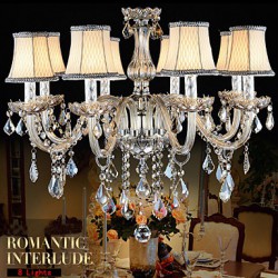 Large Crystal Chandelier 8 Arms Luxury Crystal Light Fashion Chandelier Crystal Light