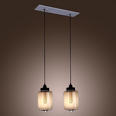 Modern Glass Pendant Lights With 2, Two Light Pendant Chandelier