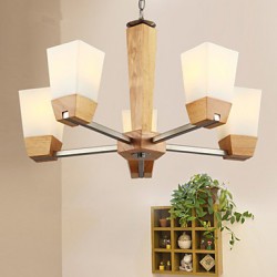 Pendant Lights LED Country Living Room / Bedroom / Dining Room / Study Room/Office / Kids Room / Game Room Wood/Bamboo