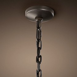 60W E27 2-light Pendent Light with Transparent Shade