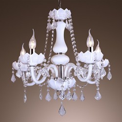 Modern European style luxury jade crystal glass chandelier