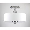 Elegant Crytal Flush Mount with 6 Lights in Cylinder Shade