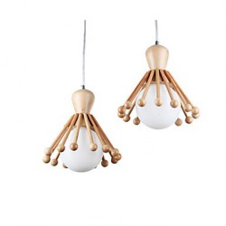 Garden Restaurant Wooden Chandelier Personality Simple aisle Nordic Wood Chandelier 2