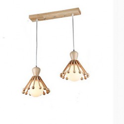 Garden Restaurant Wooden Chandelier Personality Simple aisle Nordic Wood Chandelier 2