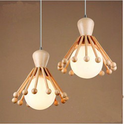 Garden Restaurant Wooden Chandelier Personality Simple aisle Nordic Wood Chandelier 2