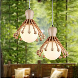 Garden Restaurant Wooden Chandelier Personality Simple aisle Nordic Wood Chandelier 2