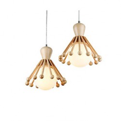 Garden Restaurant Wooden Chandelier Personality Simple aisle Nordic Wood Chandelier 2