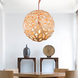 Chandeliers Mini Style / Bulb Included Lantern Bedroom / Study Room/Office / Kids Room / Game Room Wood/Bamboo