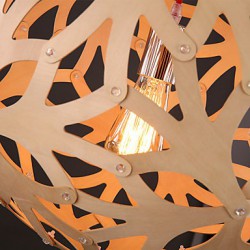 Chandeliers Mini Style / Bulb Included Lantern Bedroom / Study Room/Office / Kids Room / Game Room Wood/Bamboo