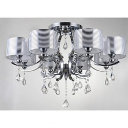 Modern K9 Crystal Chandelier E27 8 Lights