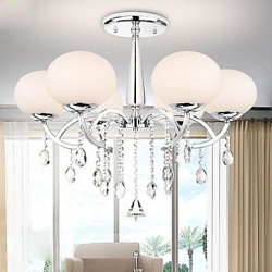 Max 40W Modern/Contemporary Crystal Electroplated Metal Chandeliers Living Room / Dining Room