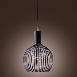 Max 60W Modern/Contemporary / Lantern Crystal / Mini Style Electroplated Pendant Lights Living Room / Bedroom / Dining Room