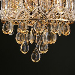 Gold Romantic Champagne Crystal Chandeliers