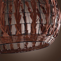 Max 60W Lantern / Country Mini Style Painting Pendant Lights Dining Room / Kitchen