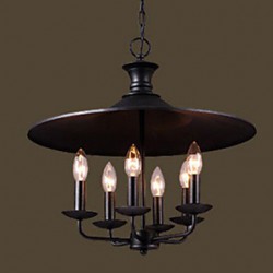 American Rural Nordic Art Candle Chandelier