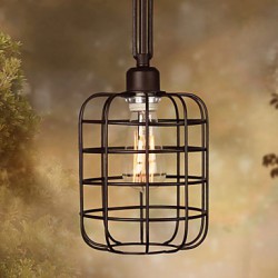 MAX 40W Retro Mini Style Painting Metal Pendant LightsLiving Room / Bedroom / Dining Room / Kitchen / Study Room/Office / Kids Room /