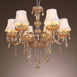 European Style Luxury 6 Light Chandelier With K9 Crystal