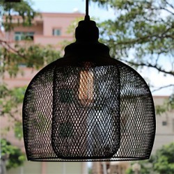 American Retro Birdcage Shape Iron Art Chandelier