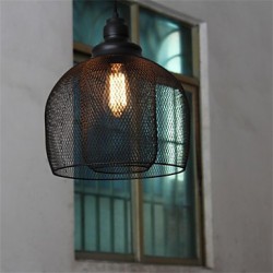 American Retro Birdcage Shape Iron Art Chandelier